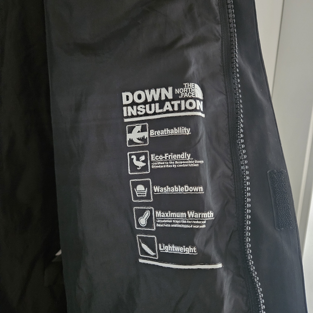 The North Face Black Long Puffer Coat with Hood - Picture 5 of 7